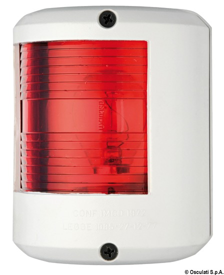 Fanale U78 rosso/bianco 12 V